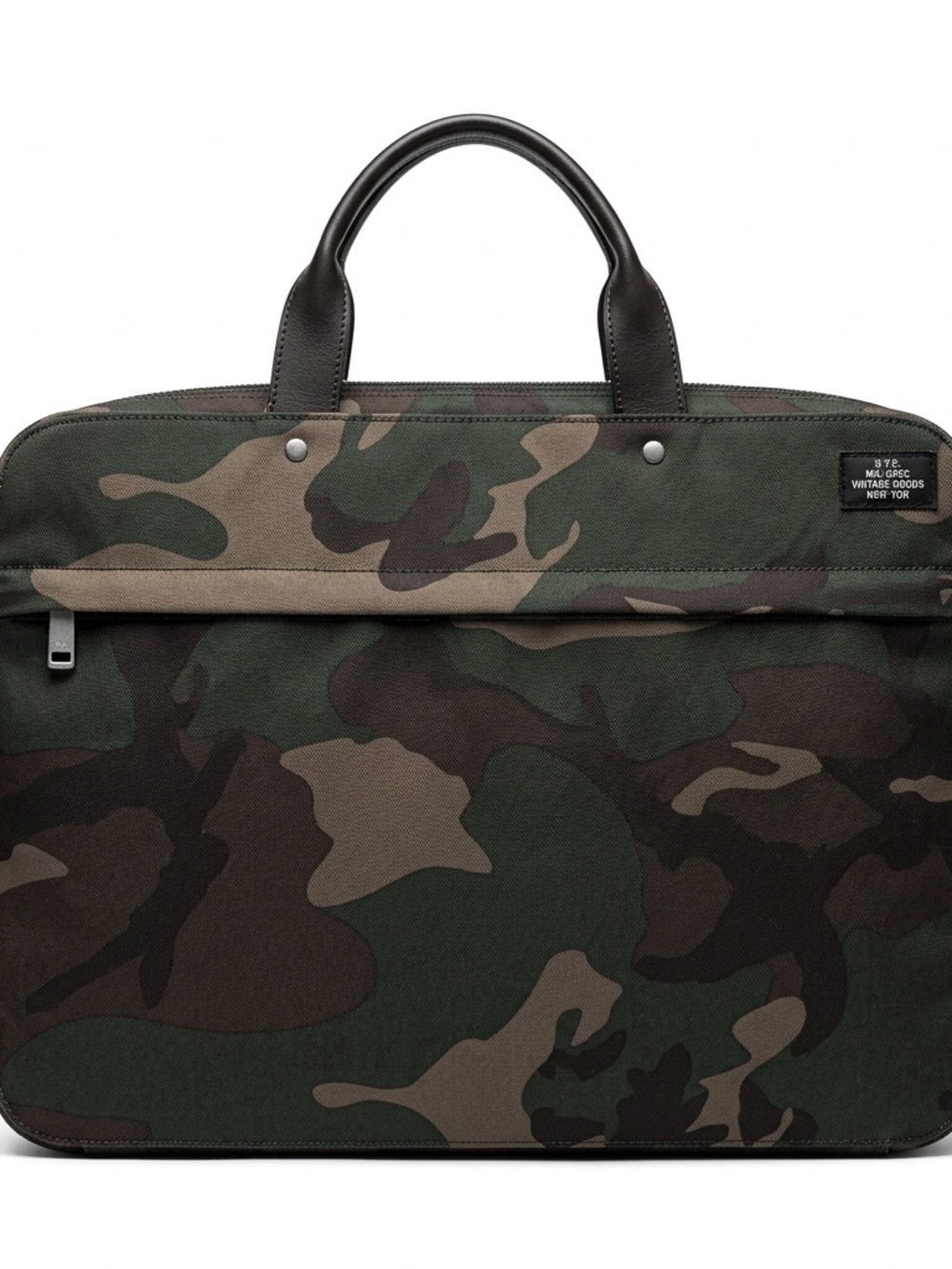 Jack Spade Camo Waxwear Commuter Briefcase / Laptop Bag